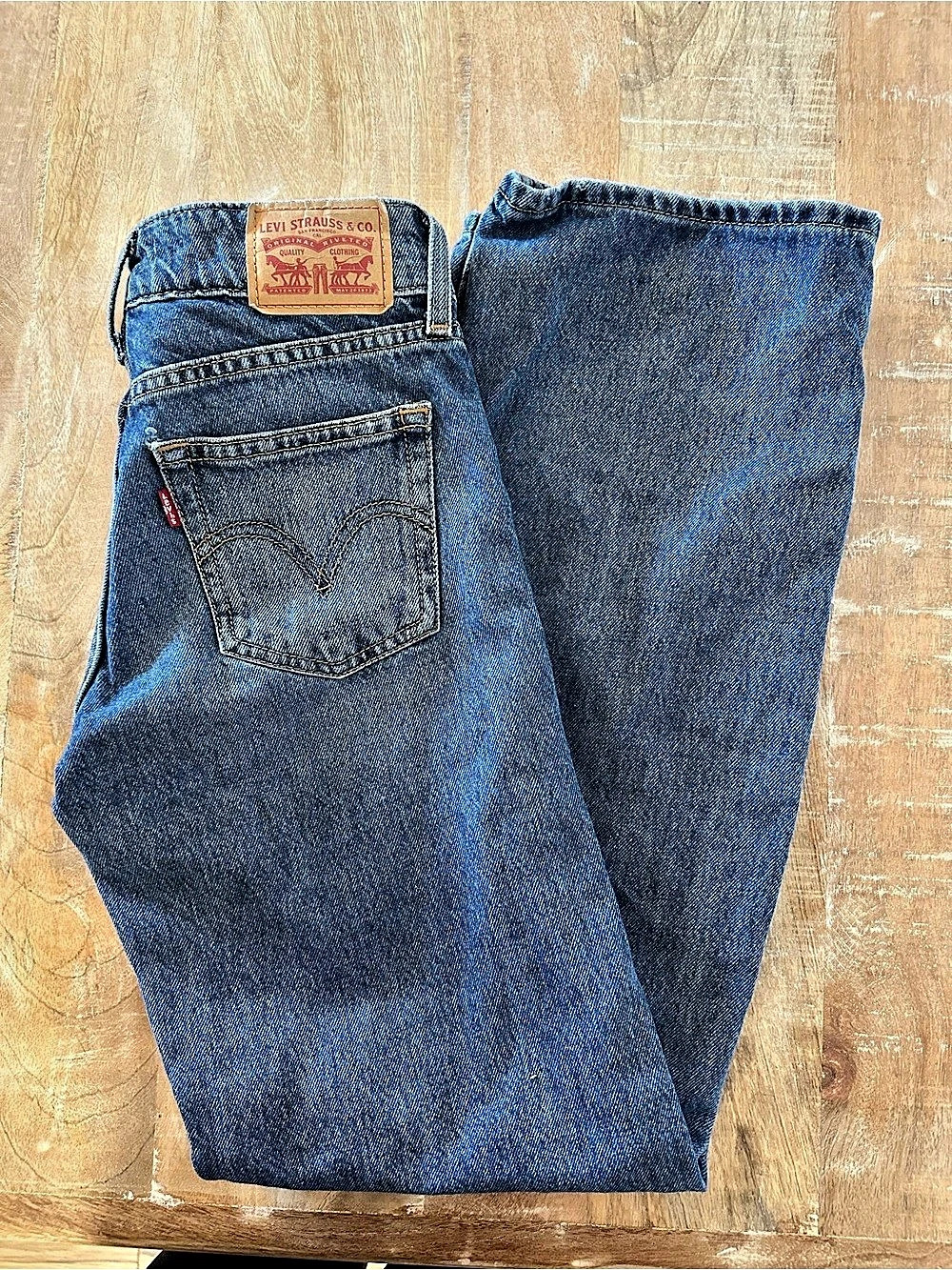 Levi's Superlow Bootcut Jeans Women's Skinny Jeans Waist 23 Blue